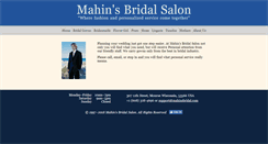 Desktop Screenshot of mahinsbridal.com