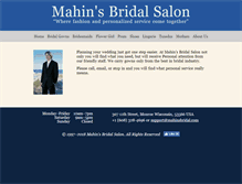 Tablet Screenshot of mahinsbridal.com